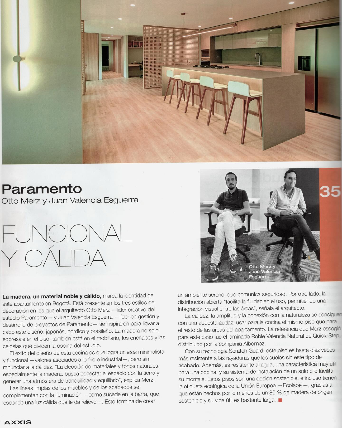 Muy contentos por la publicación en @revistaaxxis y muy agradecidos con el equipo de @paramentoarq quienes hacen todo esto posible! 

@juanvalenciae